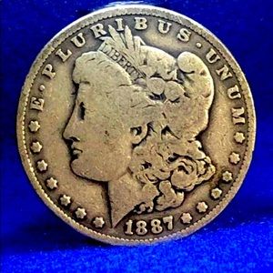 1887 O Morgan Silver Dollar